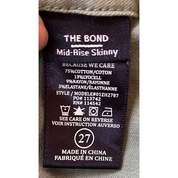 NWT BLANKNYC The Bond Mid Rise Skinny Cargo Jean in Full Bloom, Size 27 - Picture 9 of 16
